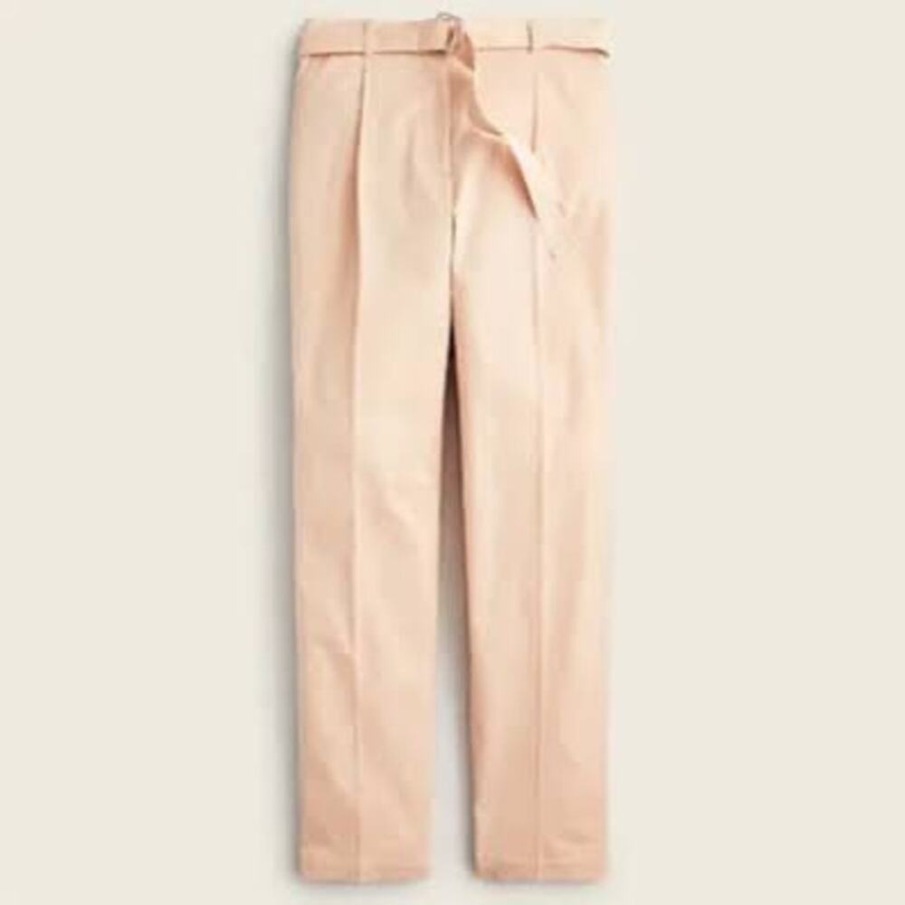 NWT J.Crew D-Ring Chino Pants Size 16 Dried Wicker Belted High Rise AZ650